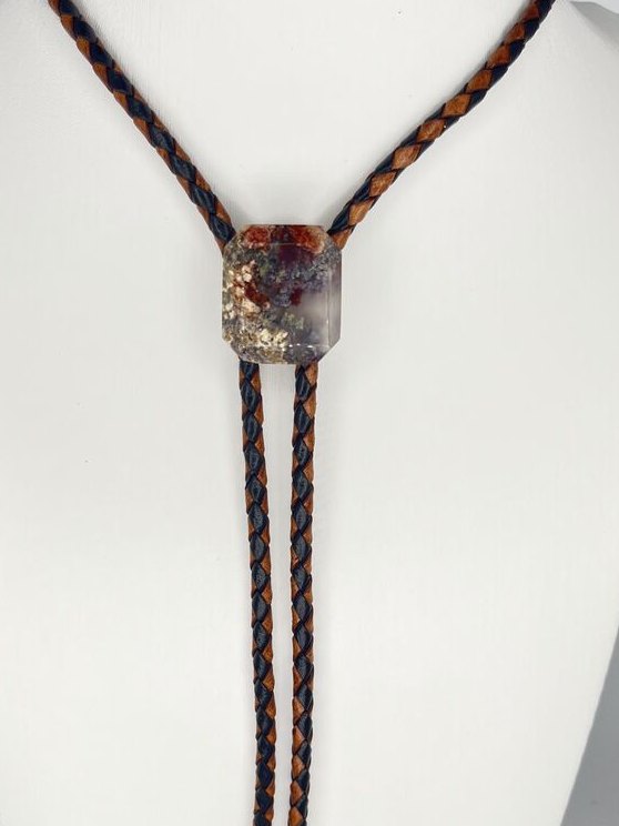 Ember Stone — one-of-a-kind — handmade stone bolo tie