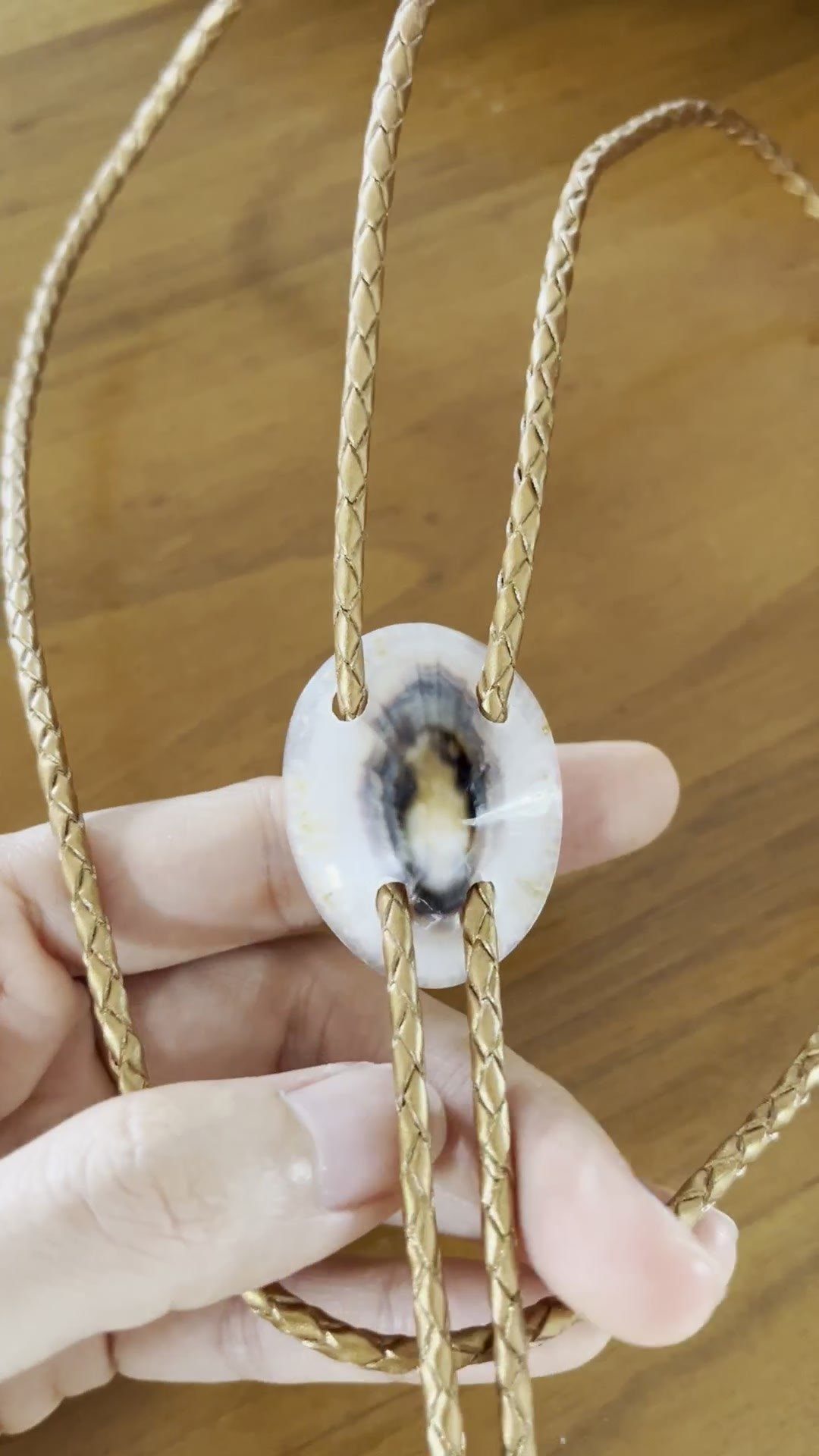 Dark Flame — Hawaiian shell bolo tie, view 4