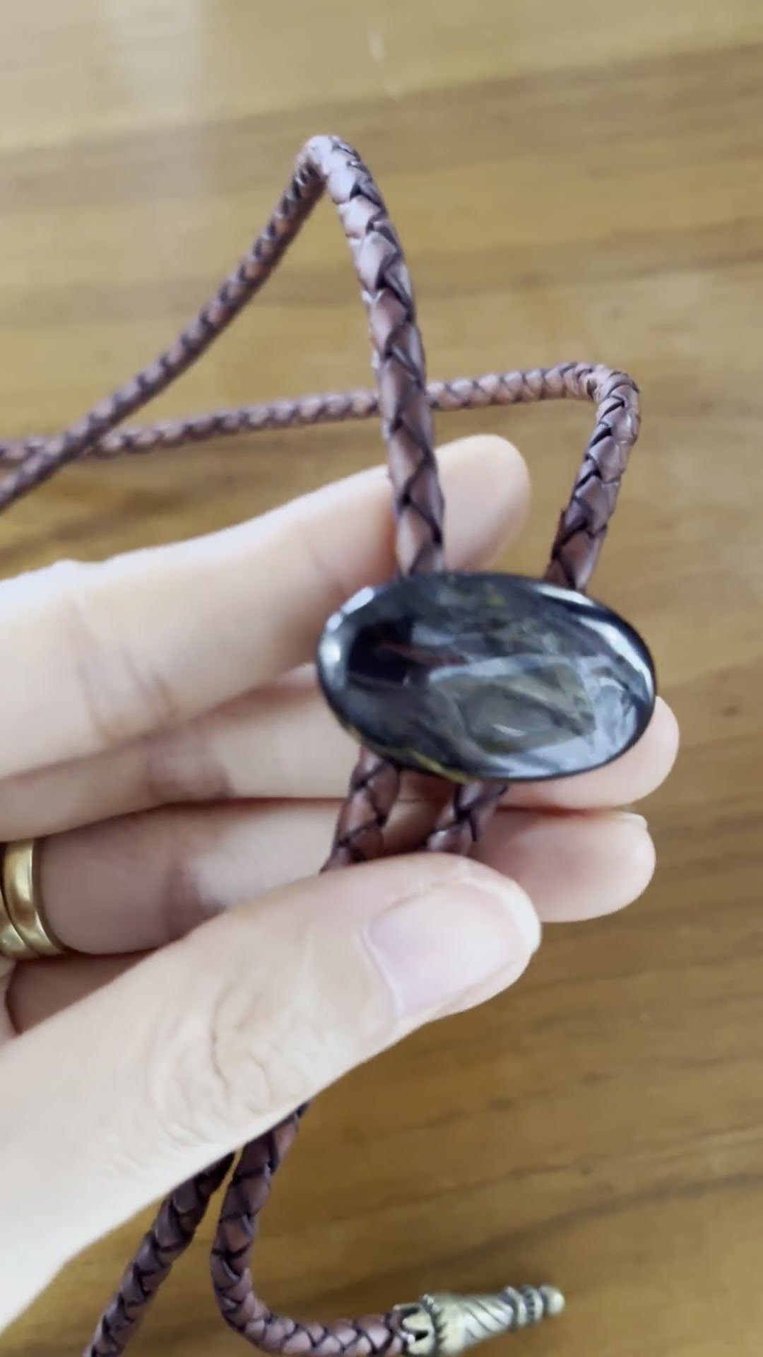 Deep Space — stone bolo tie, view 5