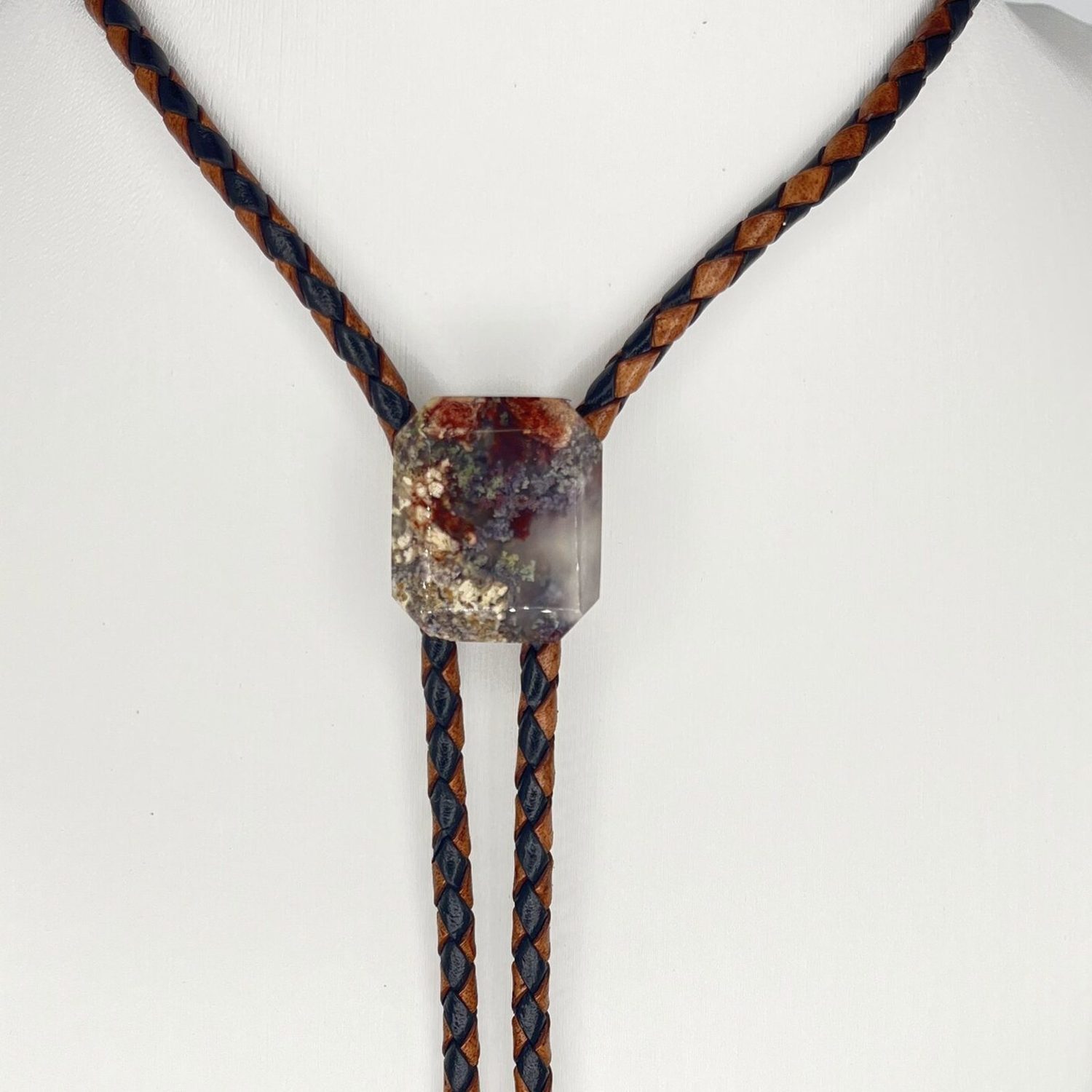 Ember Stone — stone bolo tie, view 3