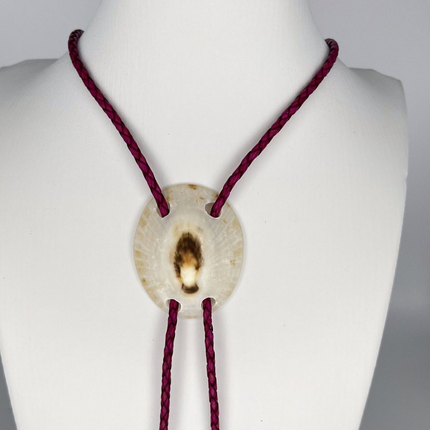 Golden Core — Hawaiian shell bolo tie, view 3