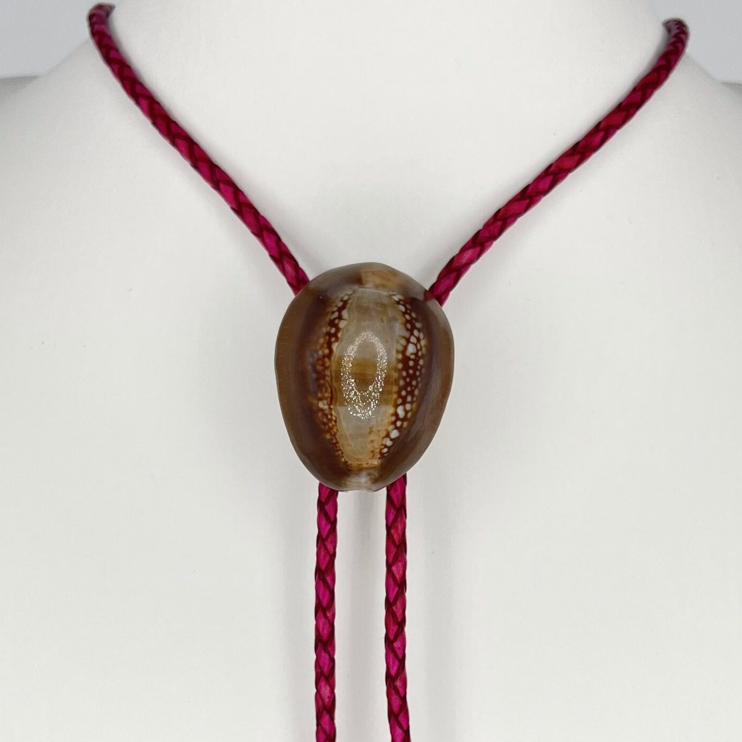 Kona Dusk — Hawaiian shell bolo tie, view 3