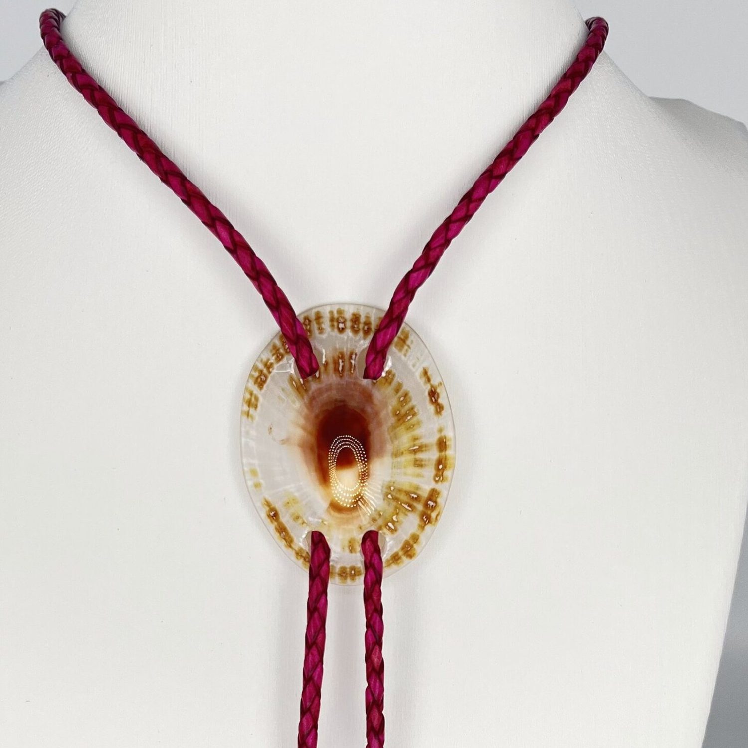 Sun Fleck — Hawaiian shell bolo tie, view 3
