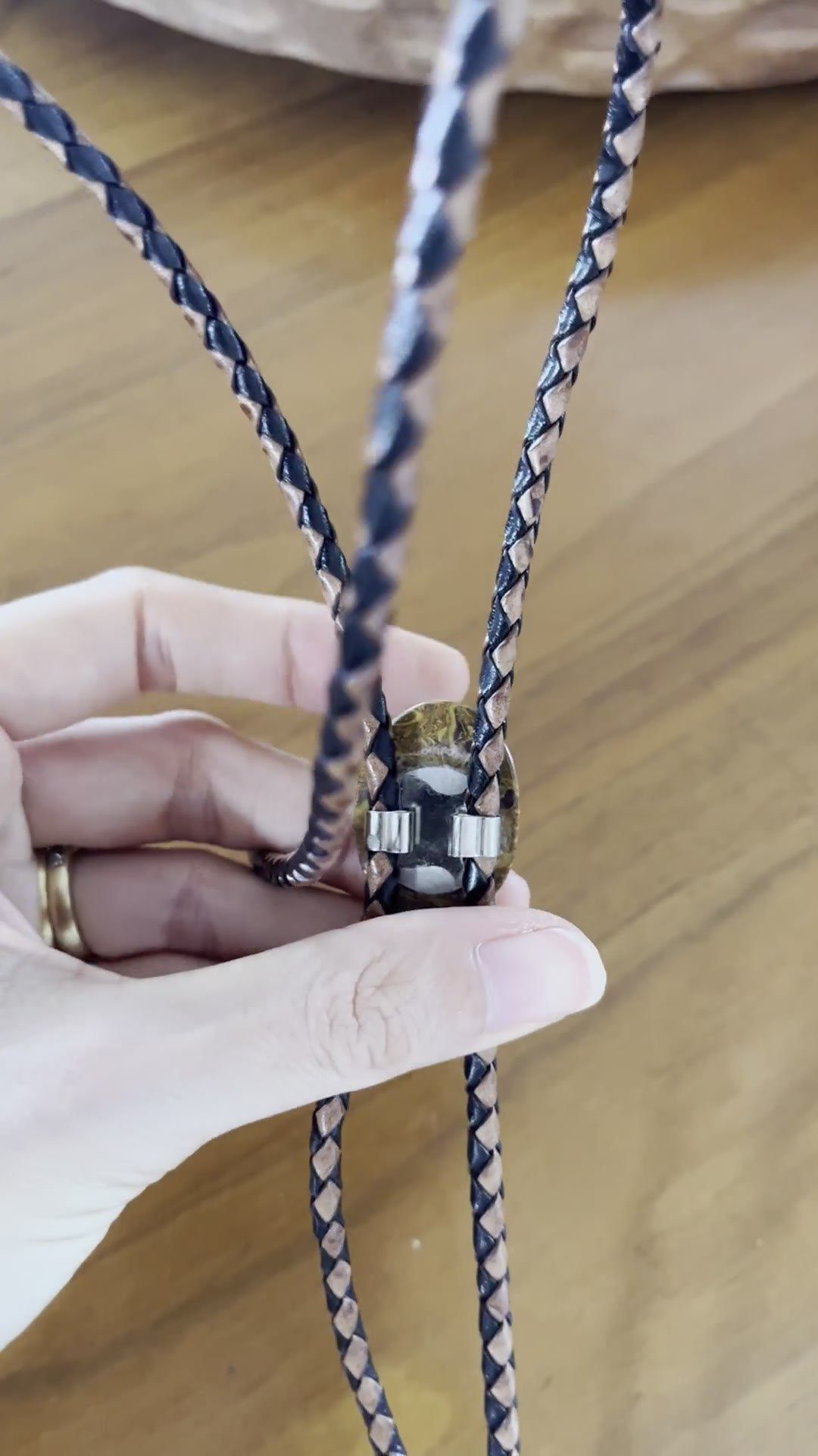 Time Keeper — stone bolo tie, view 5