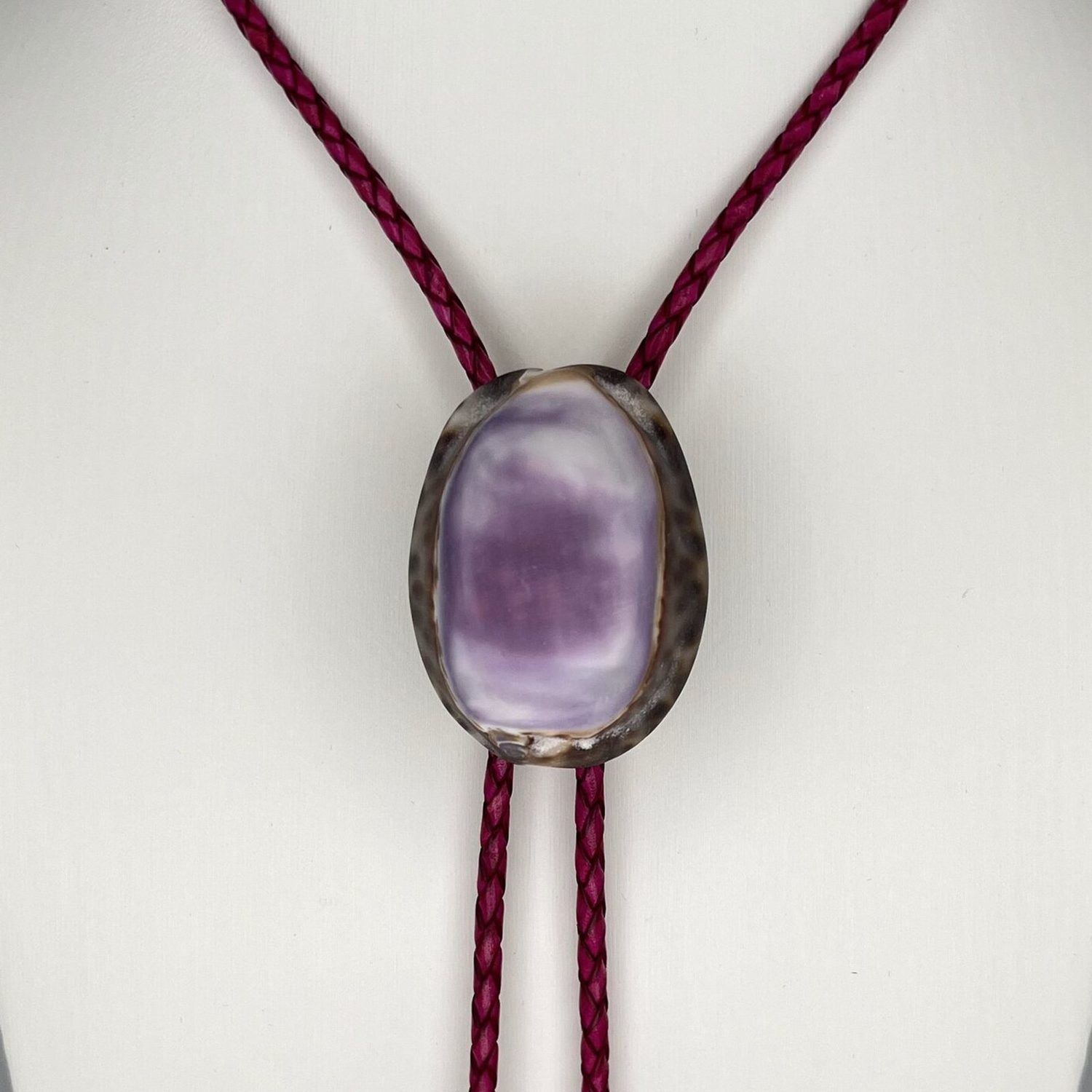 Twilight Tide — Hawaiian shell bolo tie, view 3