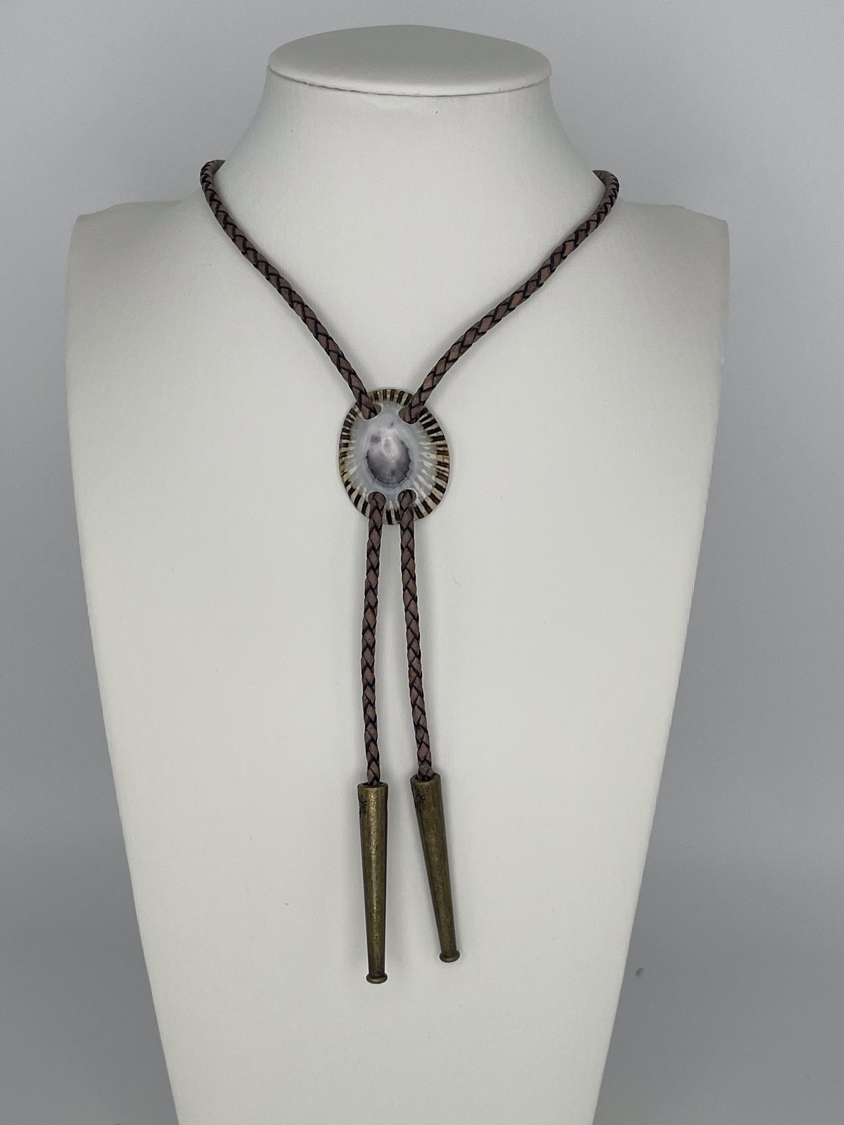 ‘Definiteness of Purpose’ ʻOpihi — one-of-a-kind — handmade shell bolo tie